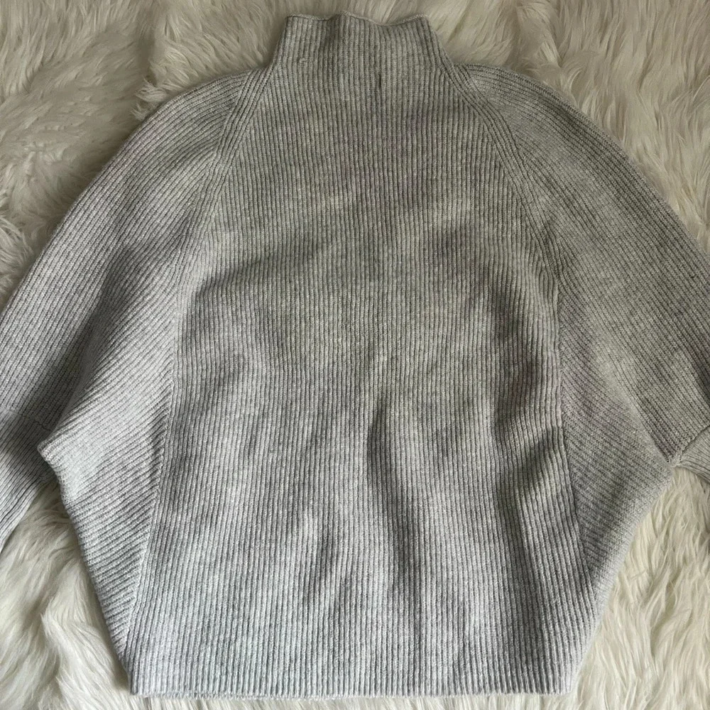 Calvin Klein Jeans Womens Gray Knit Turtleneck Sweater Size Medium